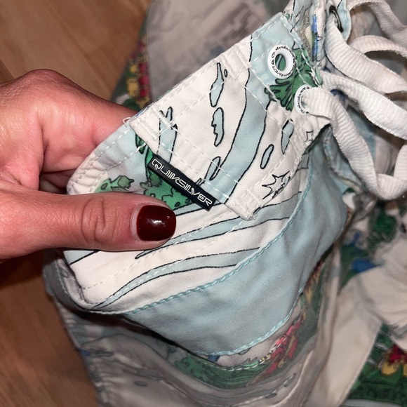 Quiksilver Tropical Print Swim Trunks - Picture 2 of 4